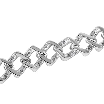 Platinum Over Sterling Silver / 8 Inches - Product card gallery slide 3 (10177206714681)