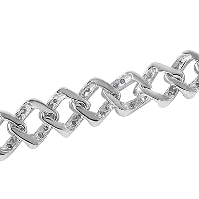 Platinum Over Sterling Silver / 8 Inches - Product card gallery slide 3 (10177206714681)
