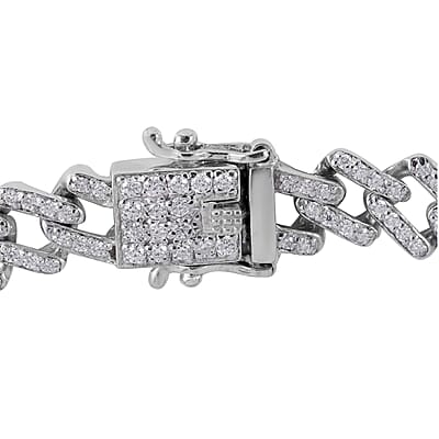 Platinum Over Sterling Silver / 8 Inches - Product card gallery slide 4 (10177206714681)