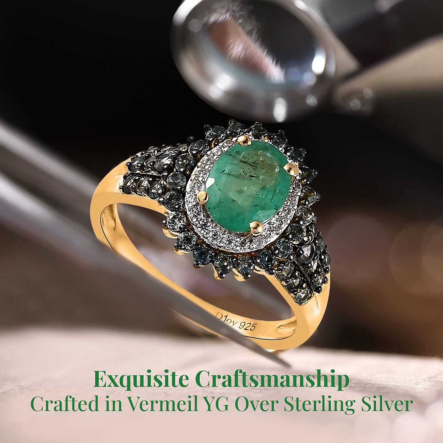 Buy Kagem Zambian Emerald and Multi Gemstone 2.10 ctw Double