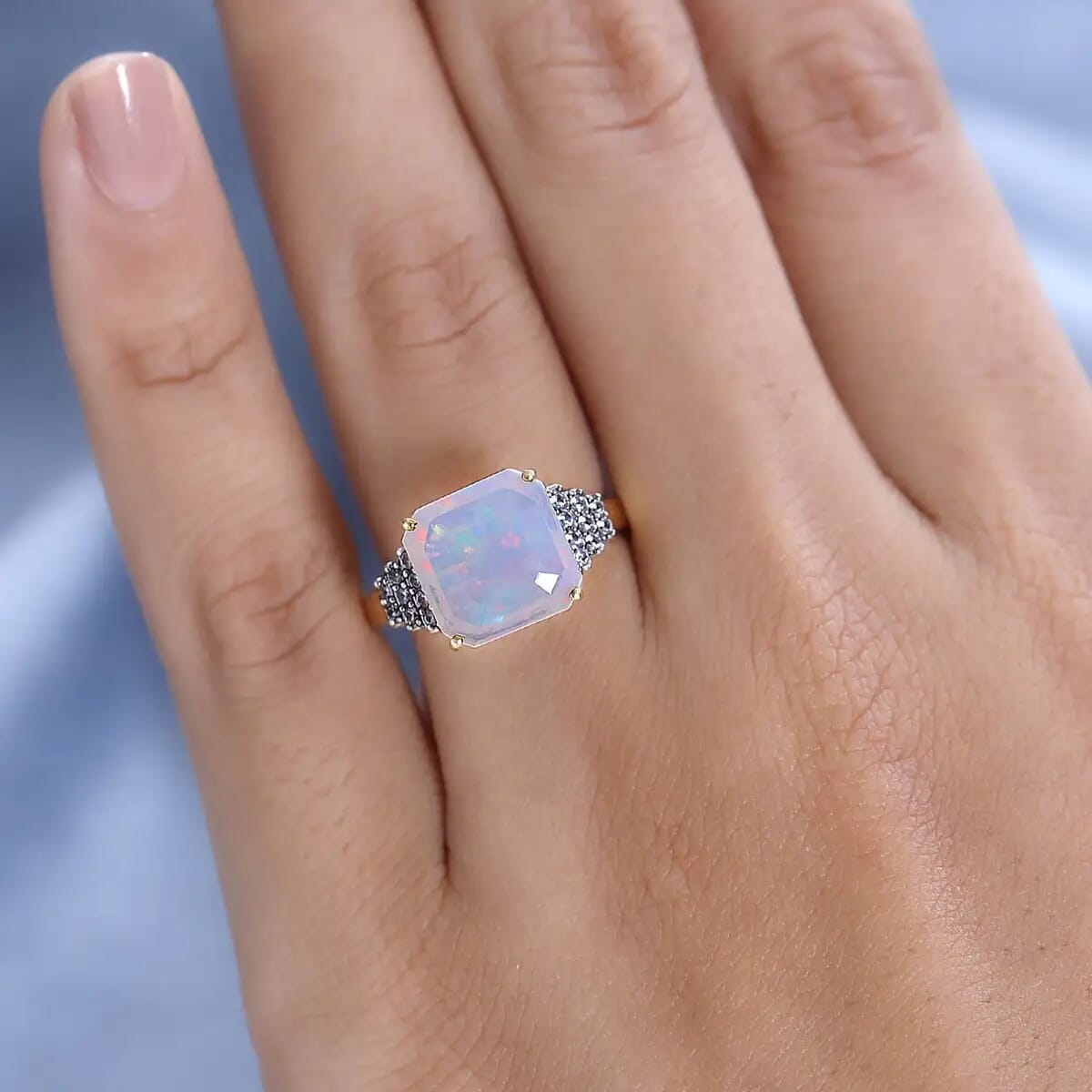 Ethiopian welo opal on sale ring