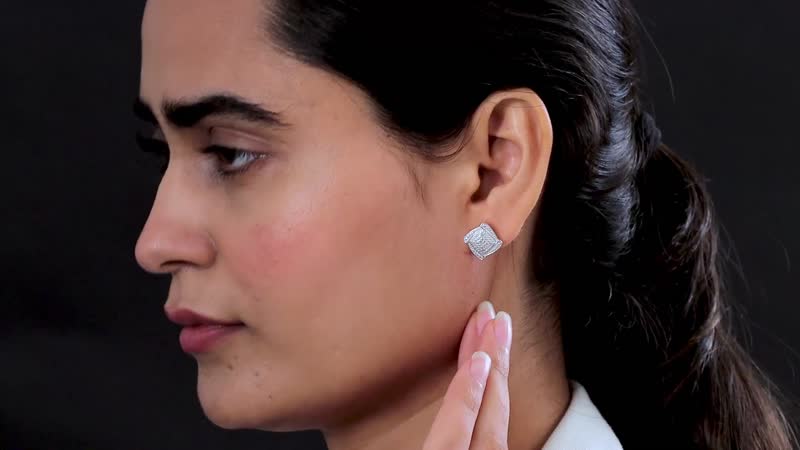Karis Diamond Accent Geometric Bliss Earrings