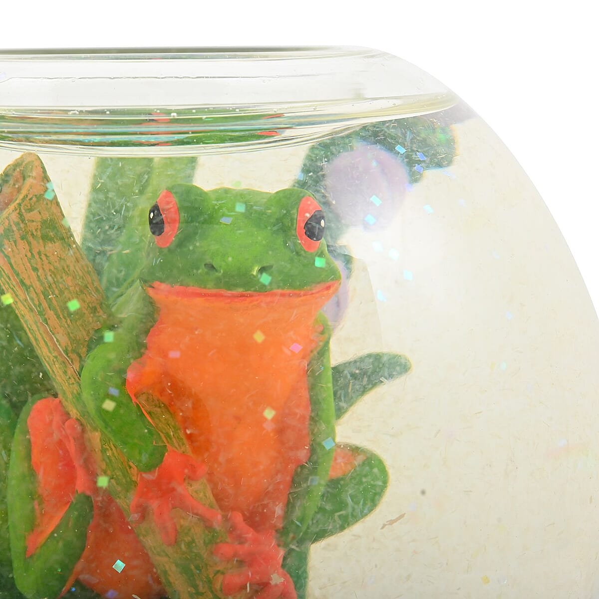 Closeout Candle Holder Snow Globe Frog image number 4