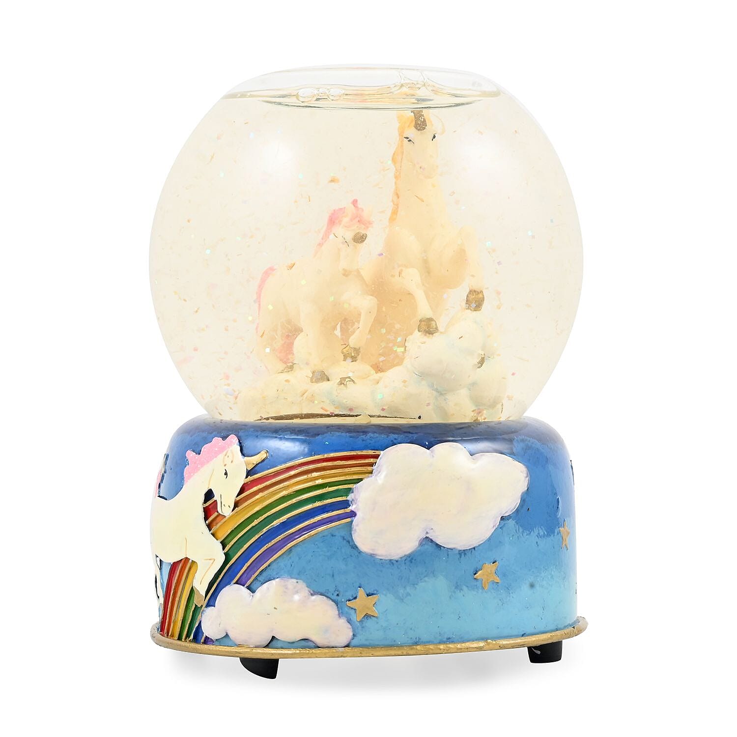Candle Holder Snowglobe Unicorn