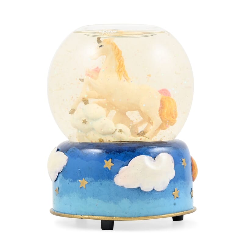 Candle Holder Snowglobe Unicorn