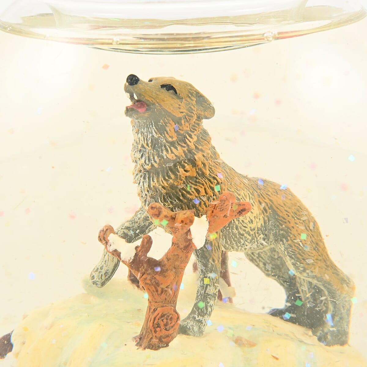 Candle Holder Snow Globe Wolf image number 5