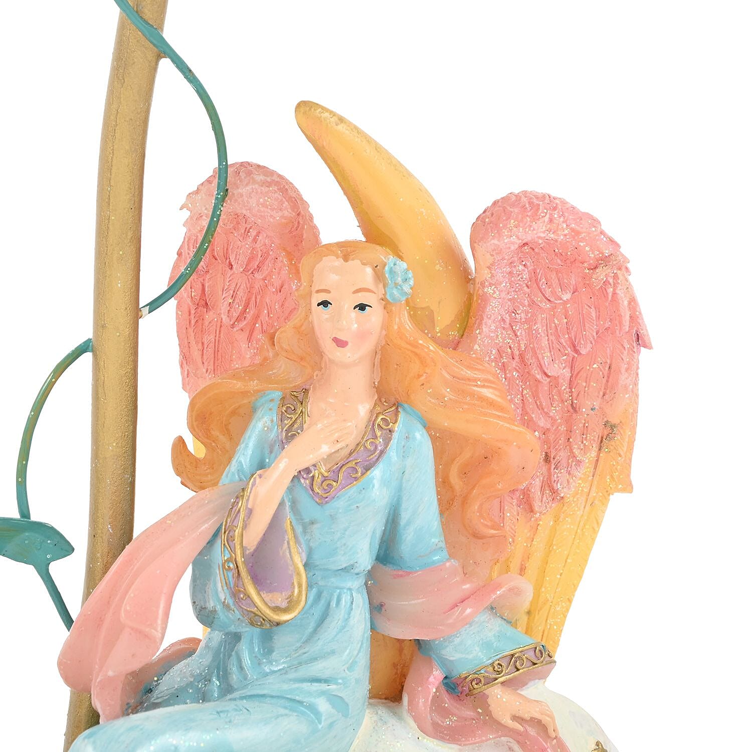 Candle Lamp Angel, Multi Colored Tealight Candle Holder Stand For Home Decor Tabletop Desktop Office