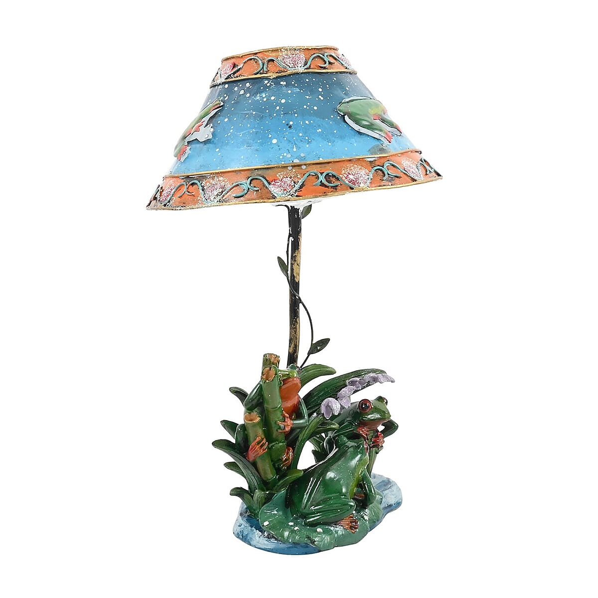 Candle Lamp Tree Frog, Multi Colored Tealight Candle Holder Stand For Home Decor Tabletop Desktop Office image number 1