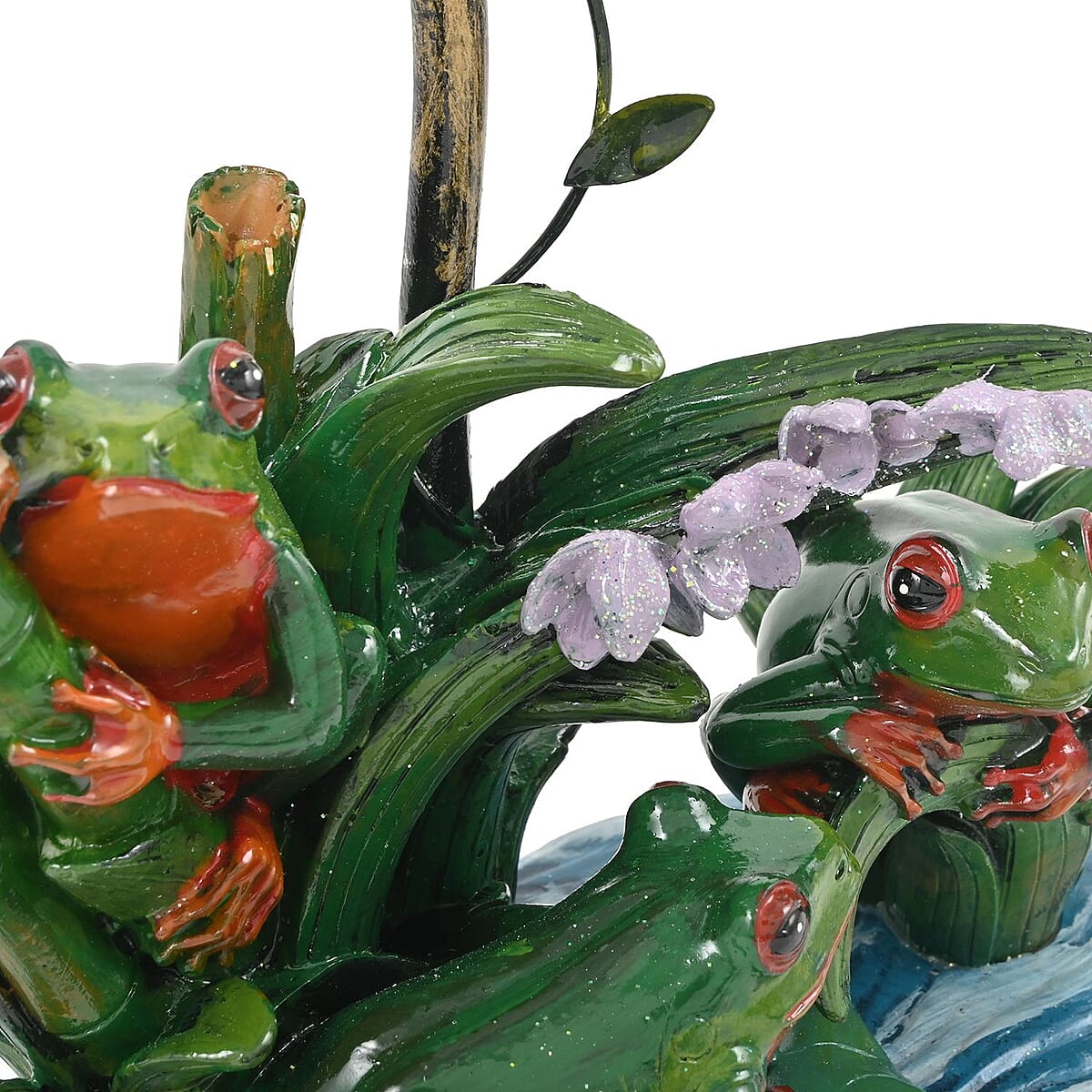 Candle Lamp Tree Frog, Multi Colored Tealight Candle Holder Stand For Home Decor Tabletop Desktop Office image number 4