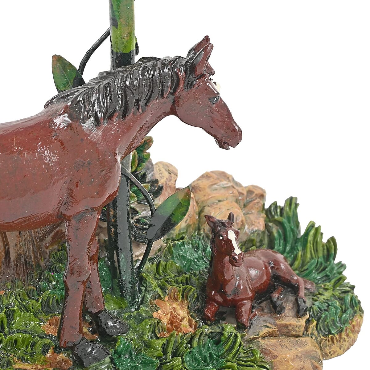 Closeout Candle Lamp Horse, Multi Colored Tealight Candle Holder Stand For Home Decor Tabletop Desktop Office image number 4