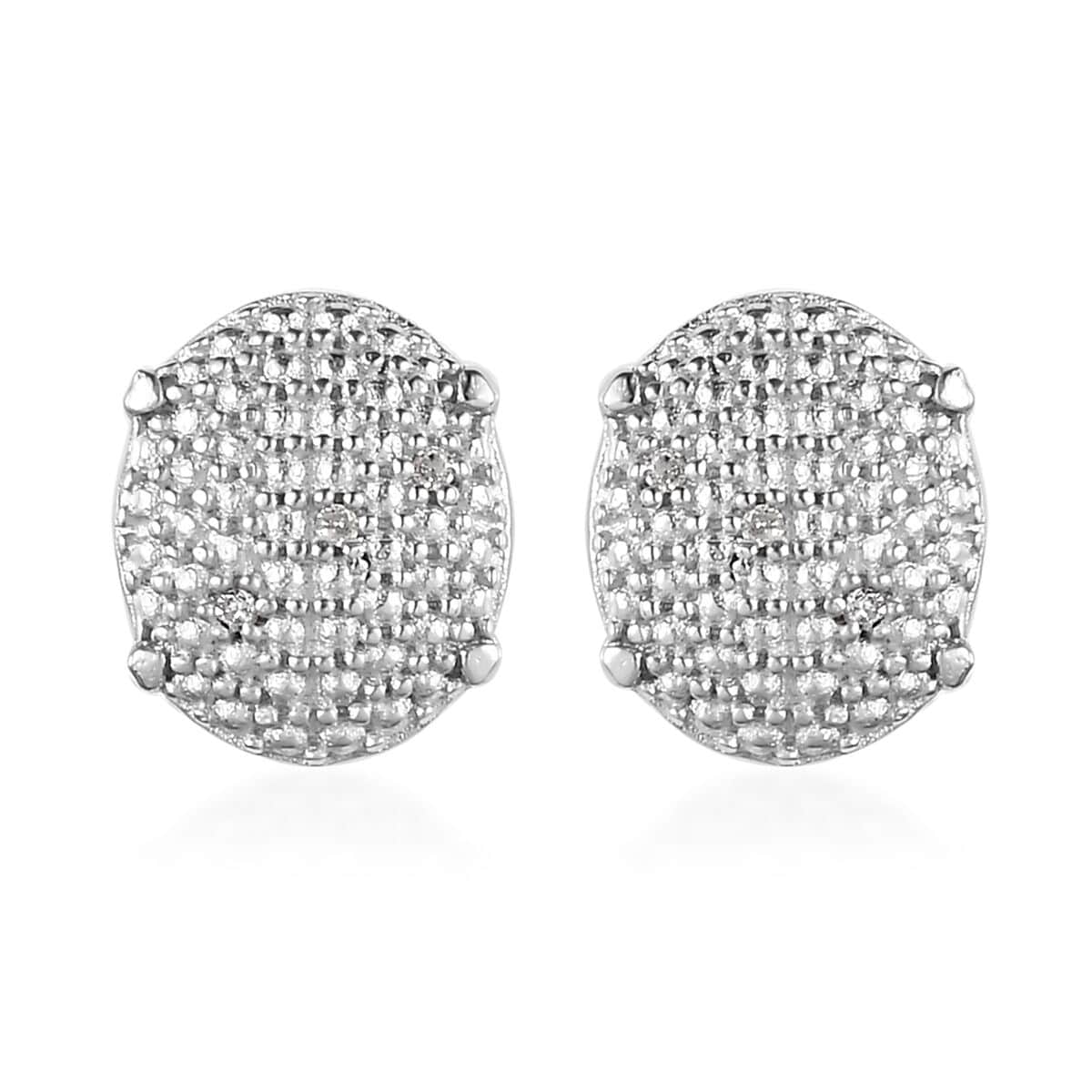 Karis Diamond Accent Stud Earrings in Platinum Bond image number 0