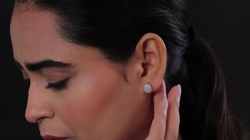 Karis Diamond Accent Oval Earrings