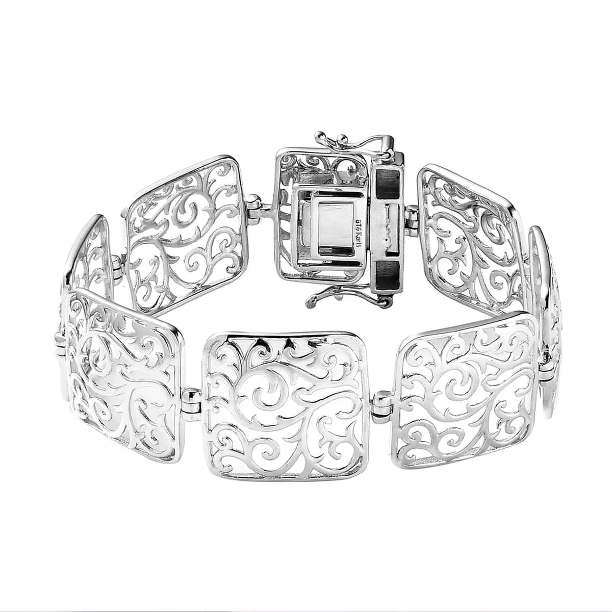 Karis Fancy Bracelet in Platinum Bond (6.50 In) image number 0