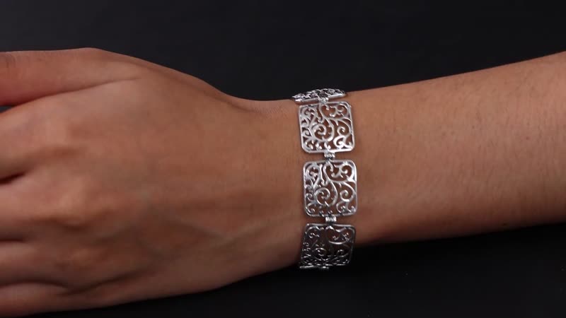Karis Fancy Bracelet in Platinum Bond (6.50 In)