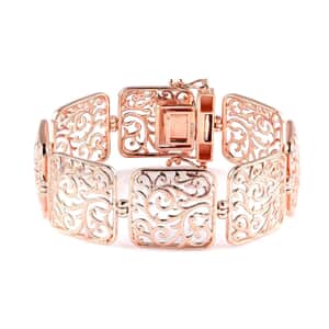 Karis Fancy Bracelet in 18K RG Plated (7.25 In)