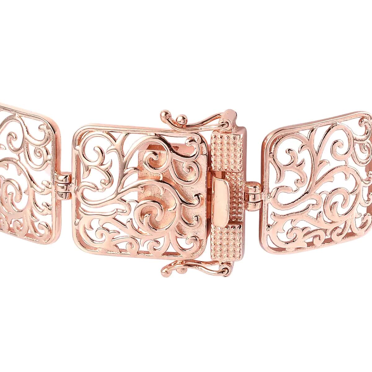 Karis Fancy Bracelet in 18K RG Plated (7.25 In) image number 5