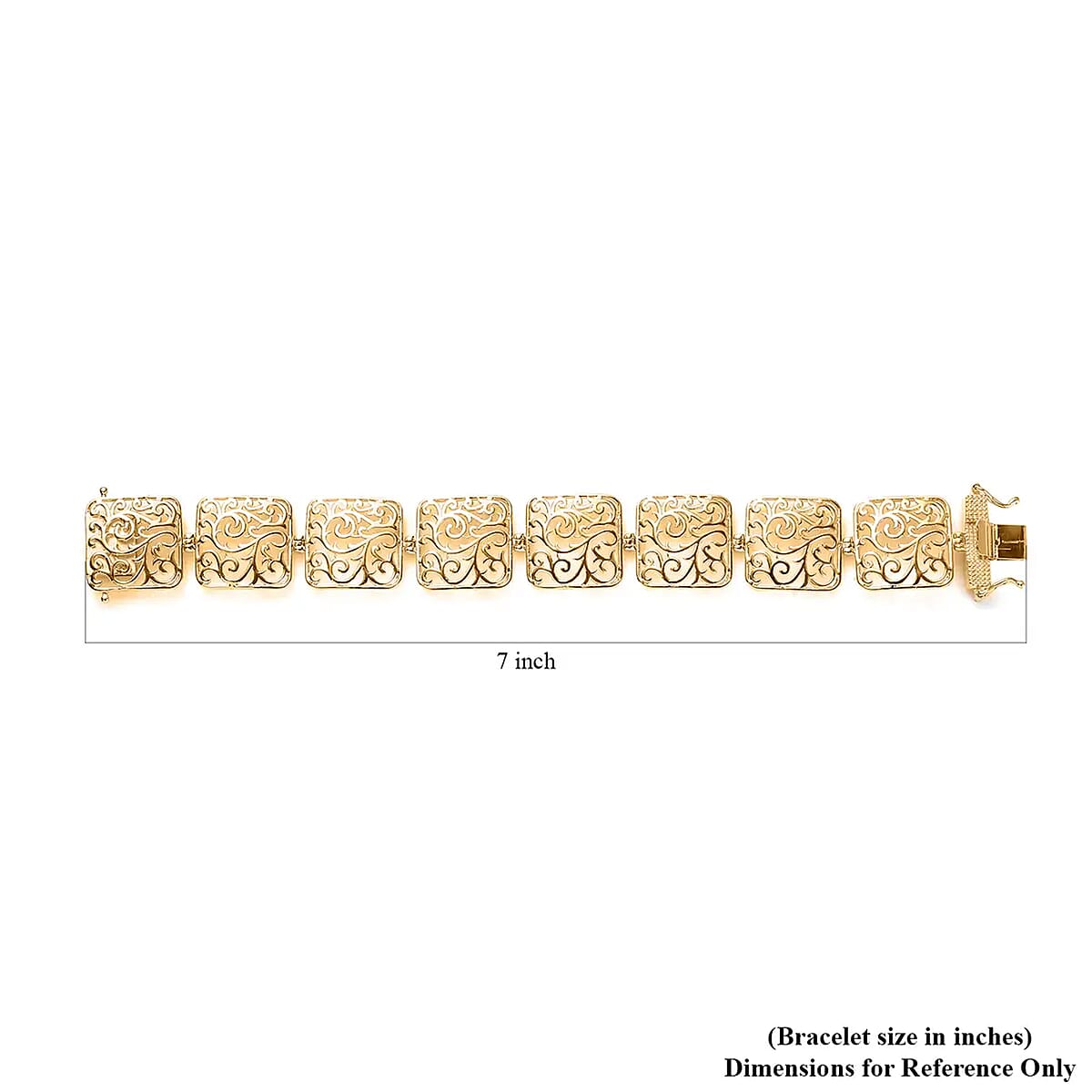 Karis Fancy Bracelet in 18K YG Plated (8.00 In) image number 6