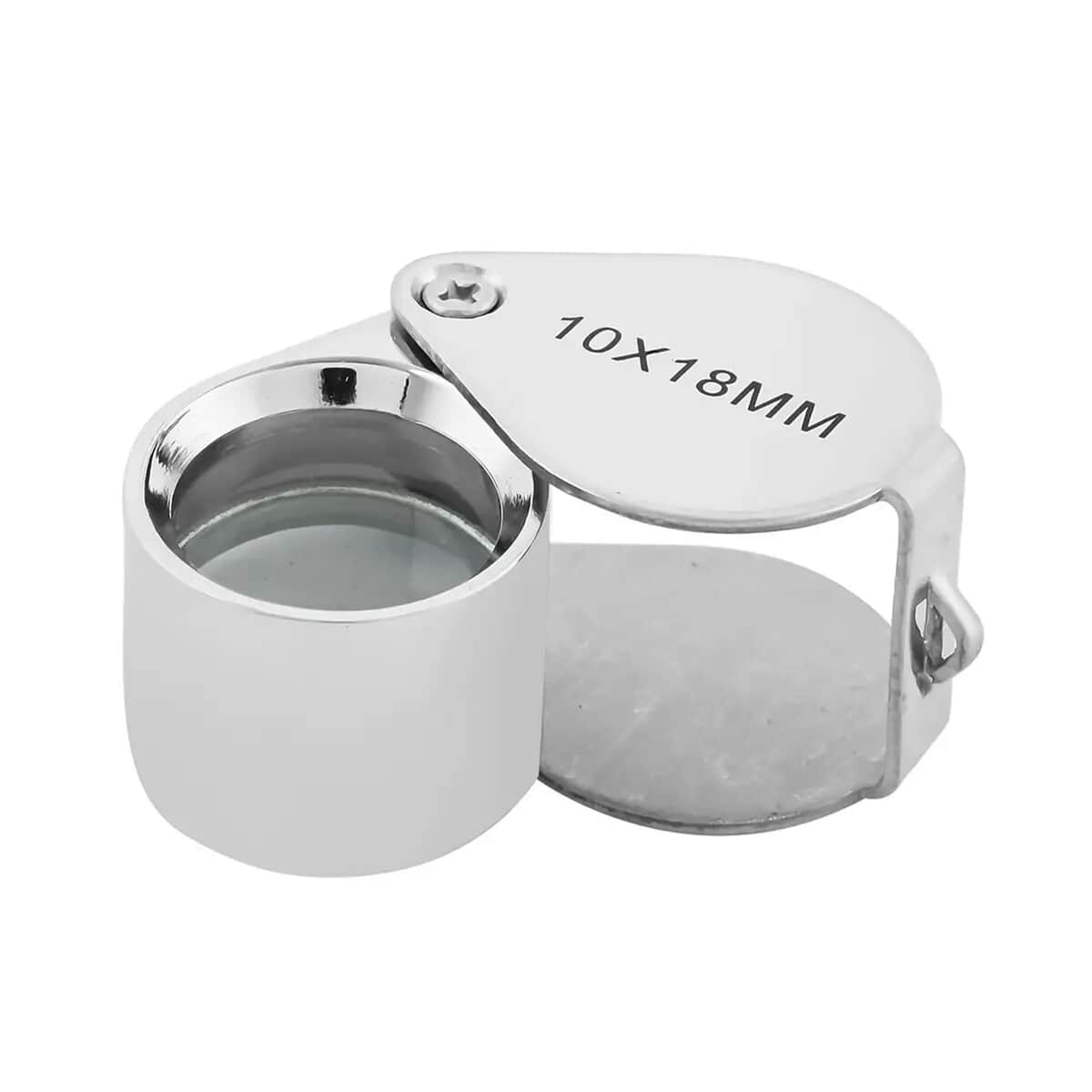 Closeout Maximize Folding Pocket Loupe in Silvertone (10X) image number 0