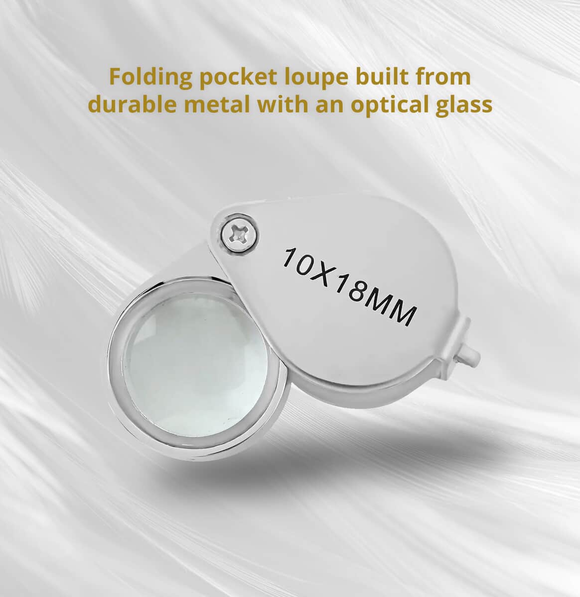 Closeout Maximize Folding Pocket Loupe in Silvertone (10X) image number 1