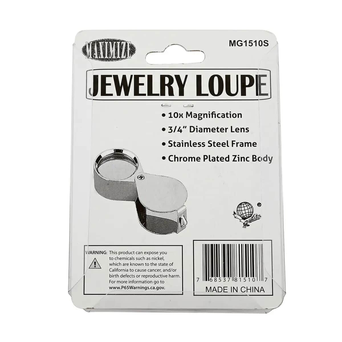 Closeout Maximize Folding Pocket Loupe in Silvertone (10X) image number 6