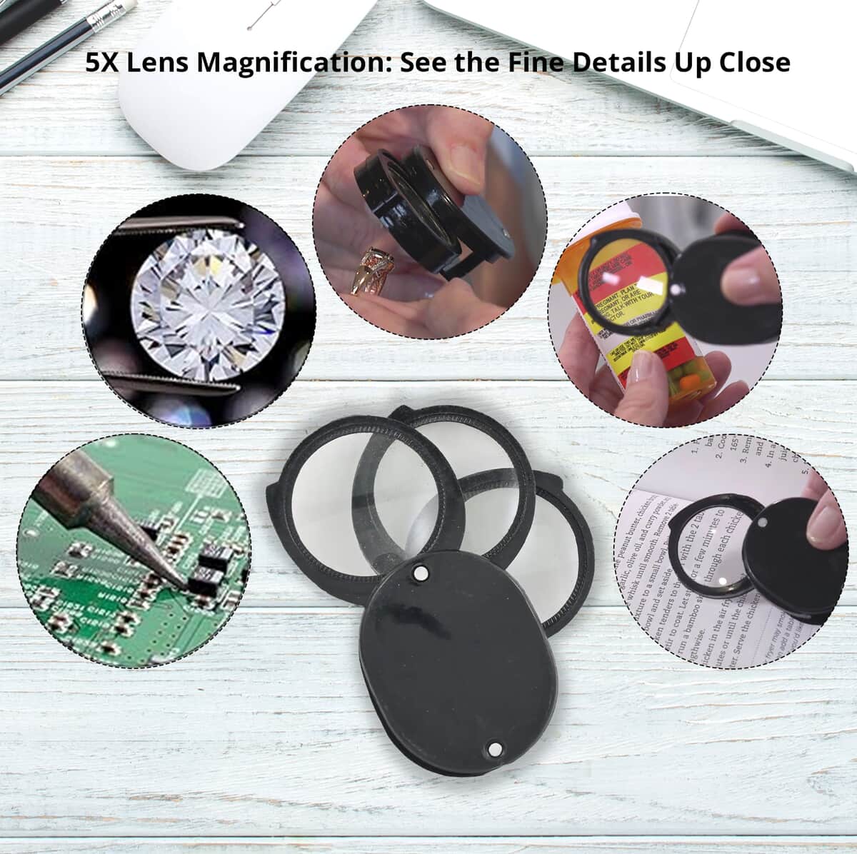 Handy Pocket Magnifier with 5,10 & 15 X Magnification – High Plains  Wholesale