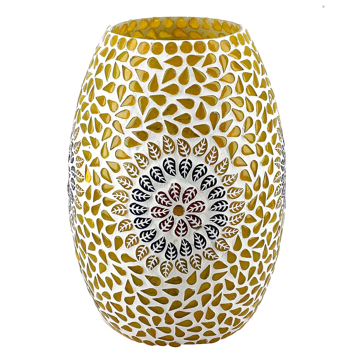 UL Certified Handcrafted Mosaic Table Lamp with 4 Aroma Oil Bottles (5ml each) image number 3