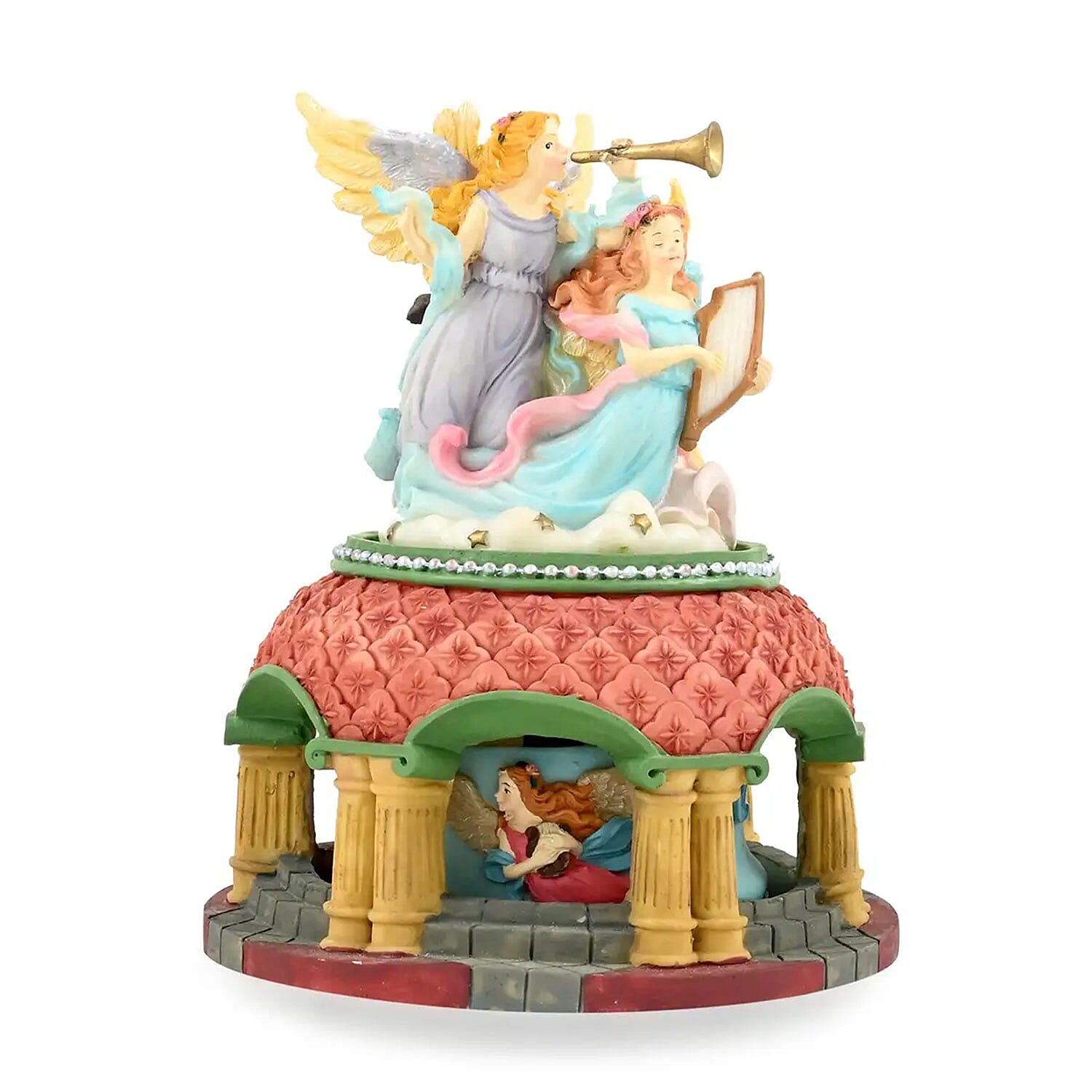 Decorative Angels Music Box, Musical Toy Box, Musical Home Decor, Decorative Music Box, Multi Color Home Decorative Piece