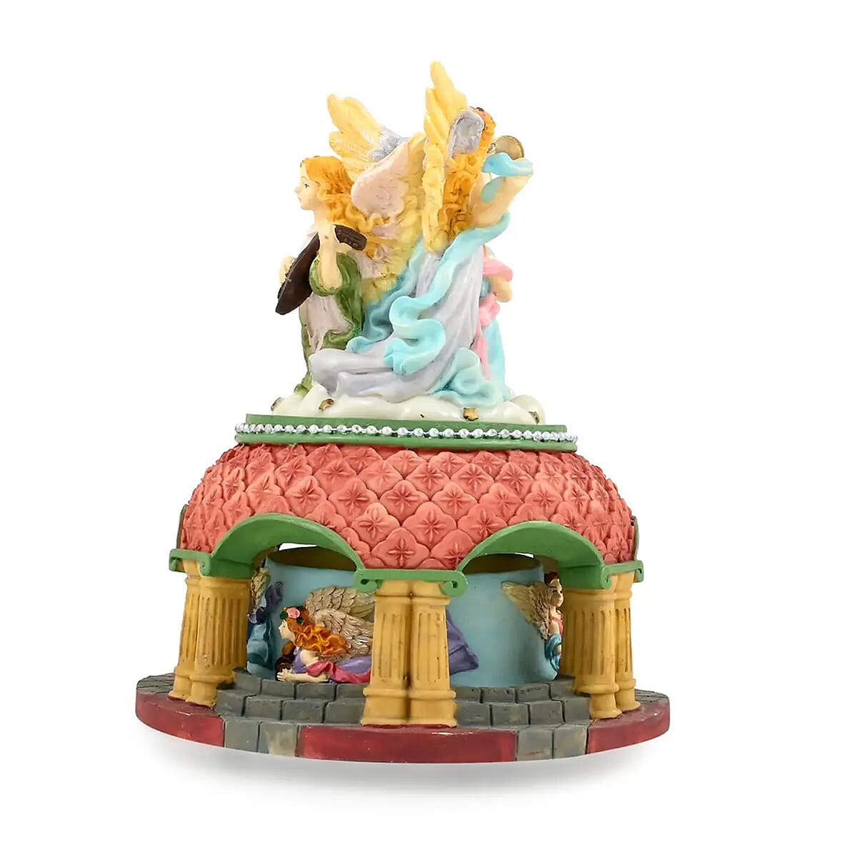 Decorative Angels Music Box, Musical Toy Box, Musical Home Decor, Decorative Music Box, Multi Color Home Decorative Piece image number 4