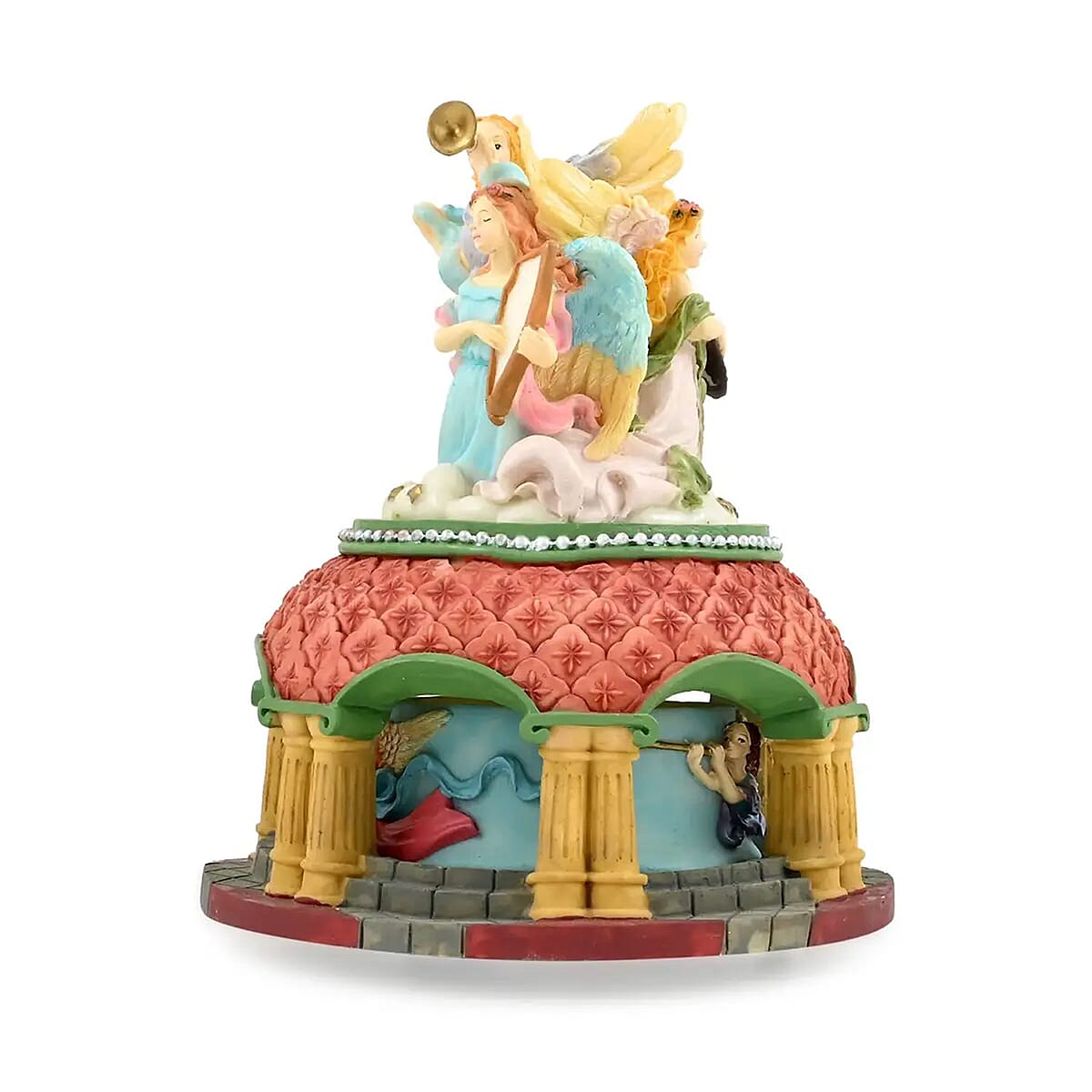 Decorative Angels Music Box, Musical Toy Box, Musical Home Decor, Decorative Music Box, Multi Color Home Decorative Piece image number 5