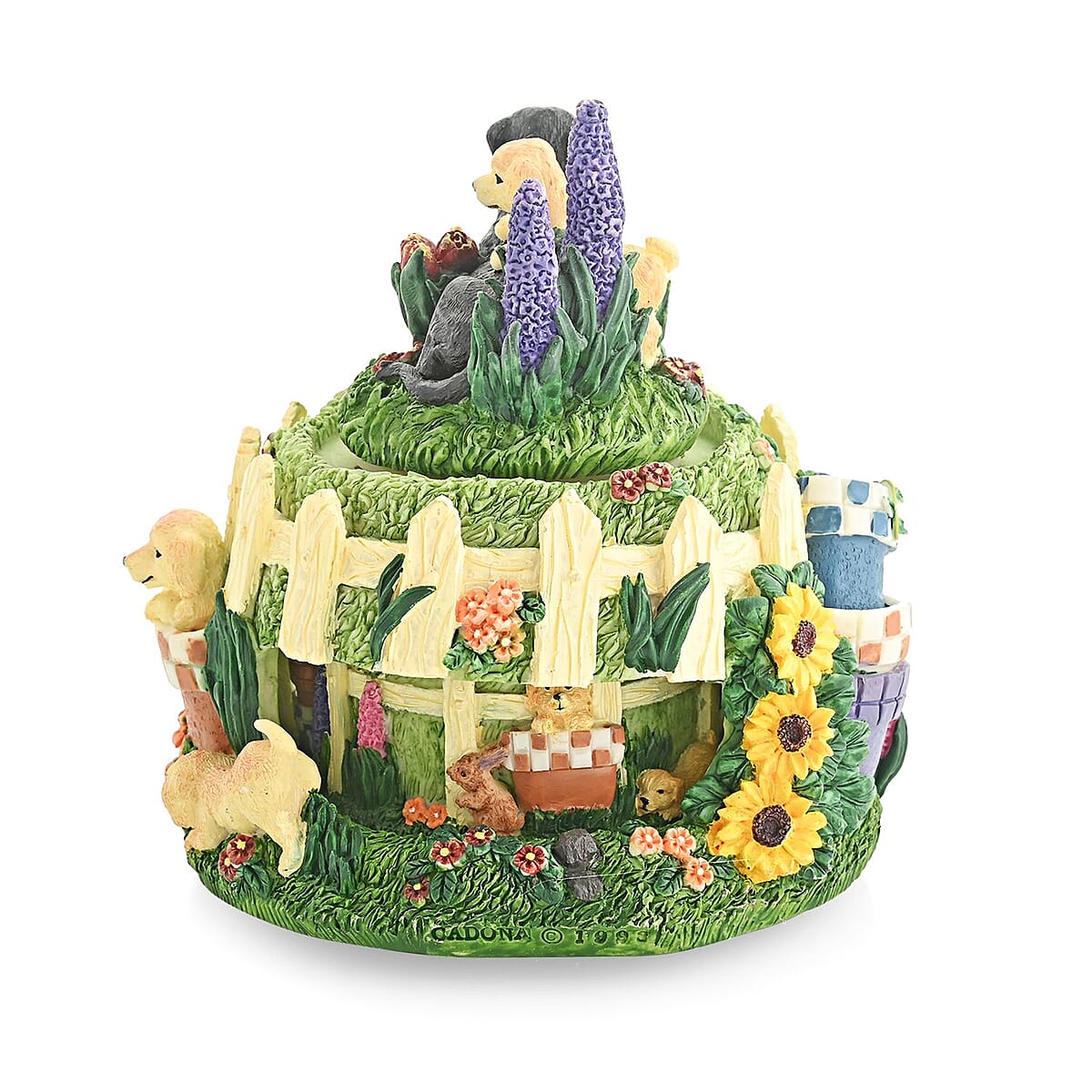 Closeout Decorative Dogs Music Box, Musical Toy Box, Musical Home Decor, Decorative Music Box, Multi Color Home Decorative Piece image number 3