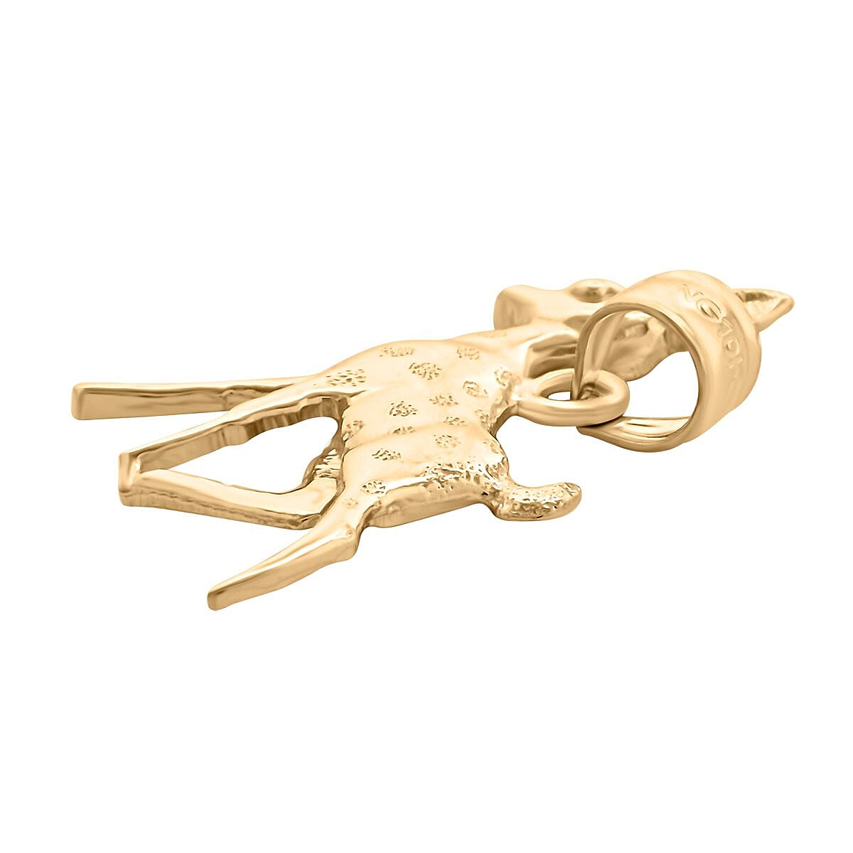 Made in America 10K Yellow Gold Deer Pendant 2 Grams image number 3