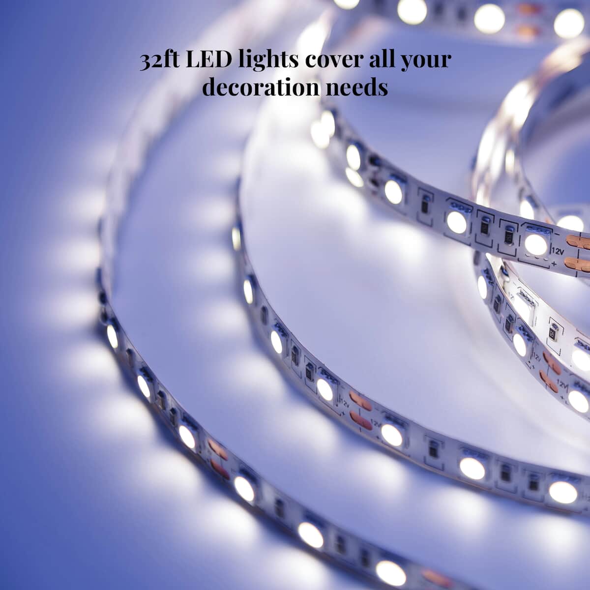 Multi Color 32 Ft LED Strip Lights with Remote Control image number 4