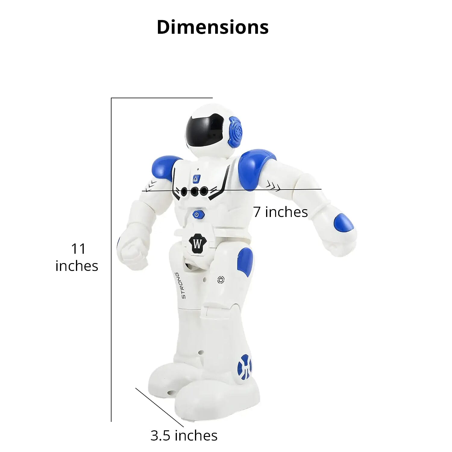 I Dock White and Blue Remote Control Robot