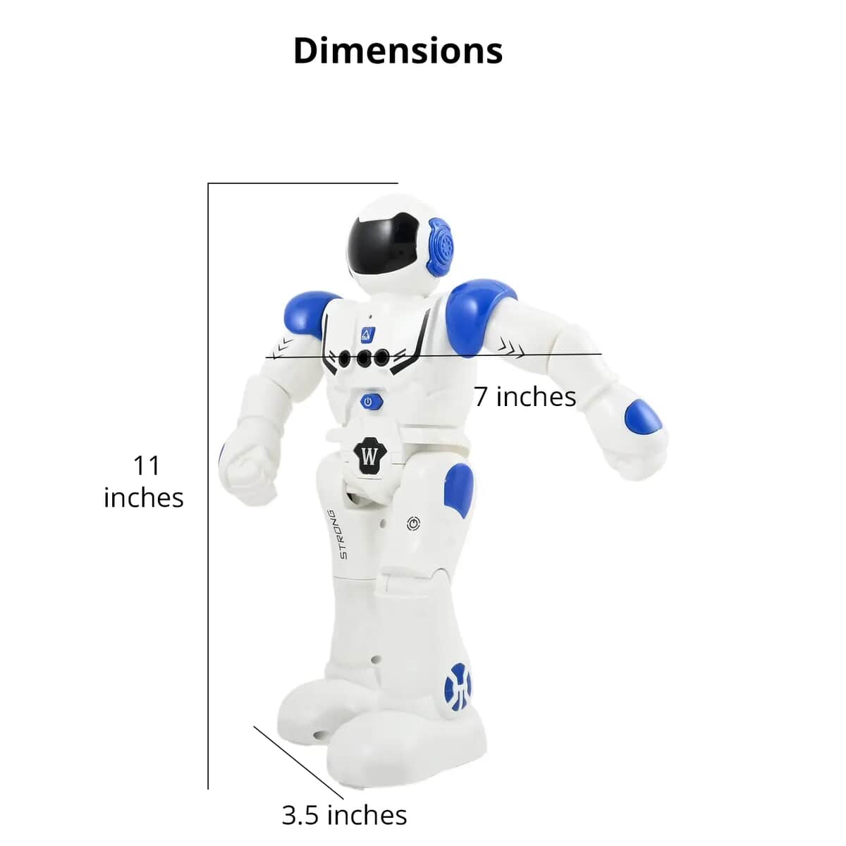 I Dock White and Blue Remote Control Robot image number 3