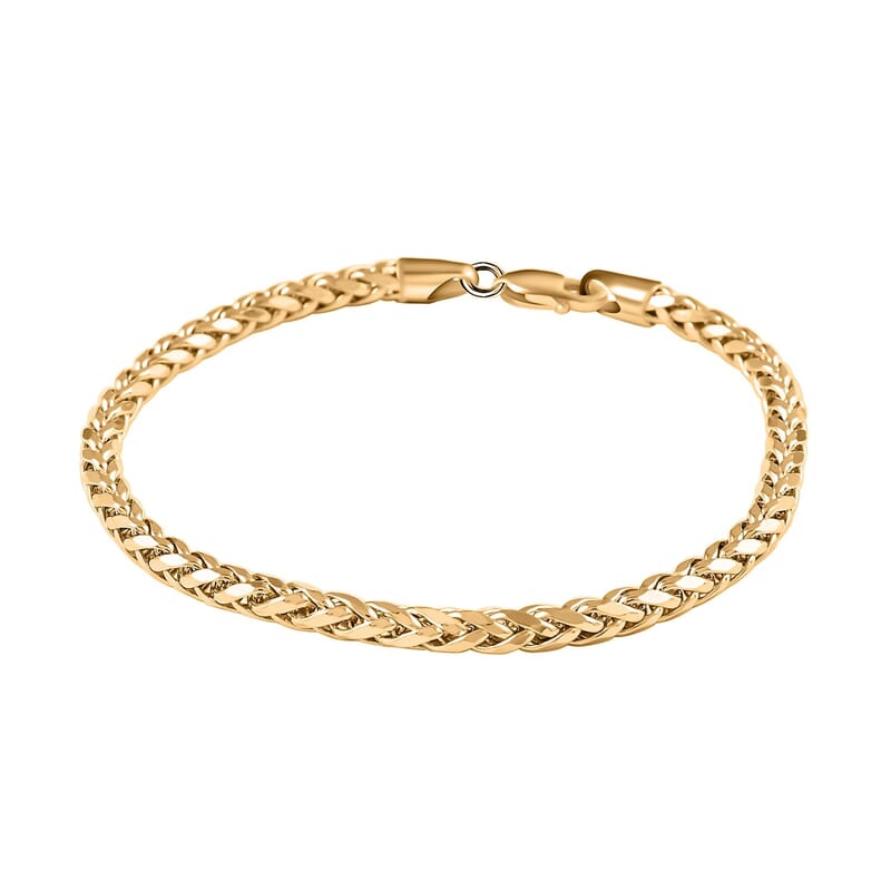 10K Yellow Gold 2.5mm Palma Chain Bracelet (8.50 In) 2.70 Grams