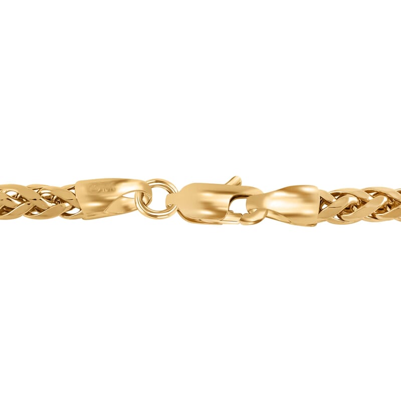 10K Yellow Gold 2.5mm Palma Chain Bracelet (8.50 In) 2.70 Grams