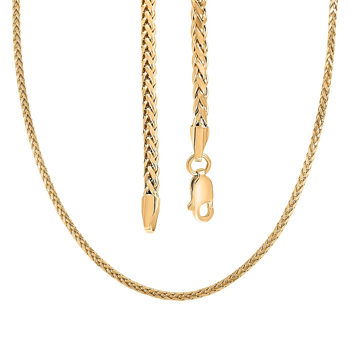 10K Yellow Gold 2.5mm Palma Chain Necklace 16 Inches 4.70 Grams image number 3