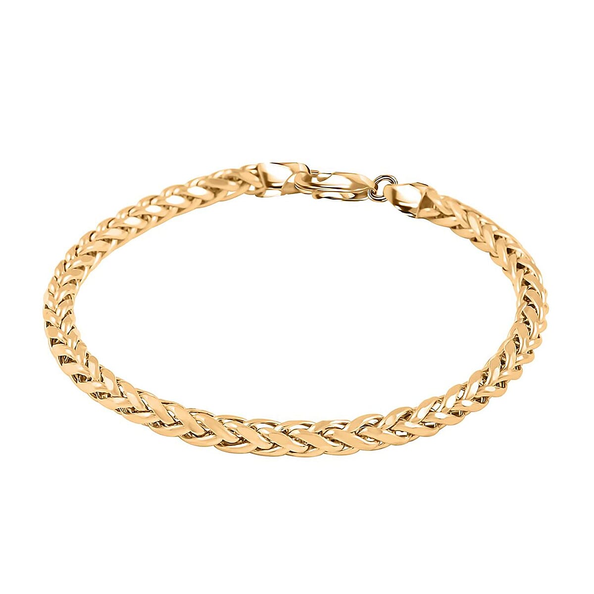 10K Yellow Gold 4mm Palma Bracelet (7.00 In) 4.70 Grams image number 0