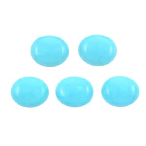 AAAA Sleeping Beauty Turquoise Set of 5 (Ovl 10x8 mm) 10.00 ctw