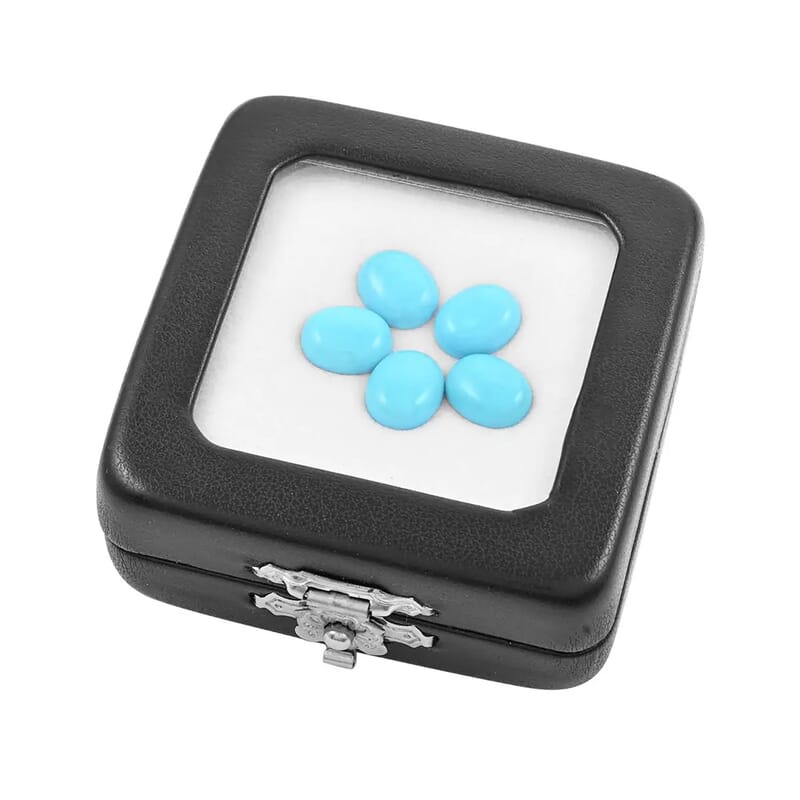 AAAA Sleeping Beauty Turquoise Set of 5 (Ovl 10x8 mm) 10.00 ctw