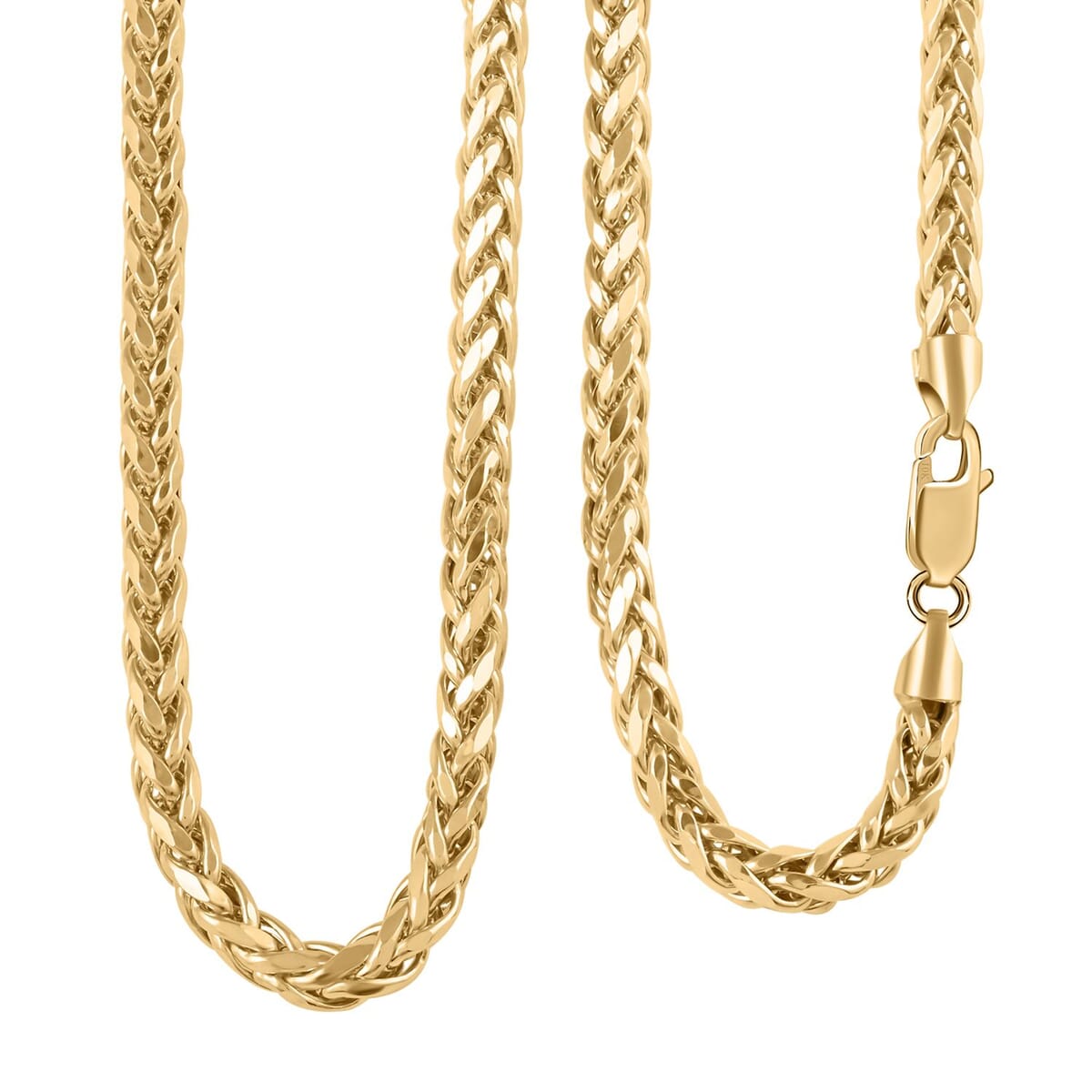 14K Yellow Gold 3mm Palma Chain Necklace 18 Inches 8.80 Grams image number 1