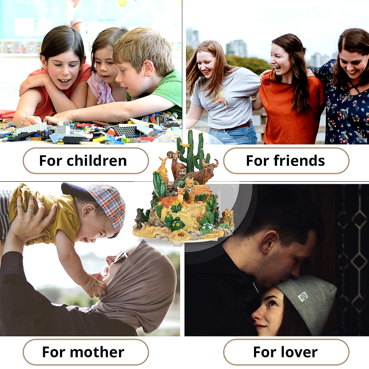 Closeout Decorative Zoo Music Box, Musical Toy Box, Musical Home Decor, Decorative Music Box, Multi Color Home Decorative Piece image number 3