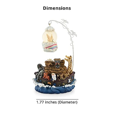 45mm Globe with Stand Noah's Ark