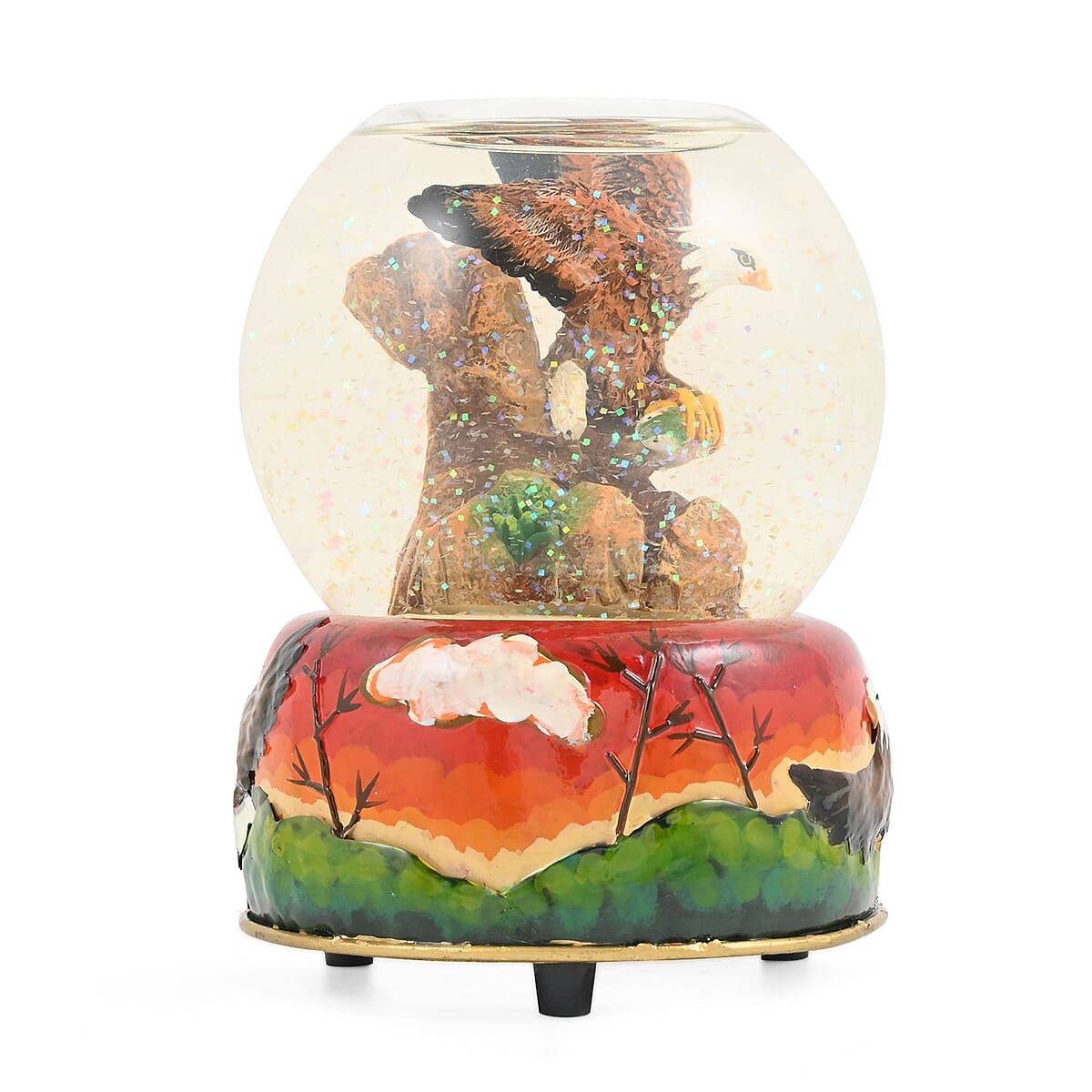 Candle Holder Snow Globe Eagle image number 1