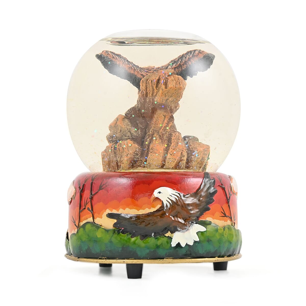 Candle Holder Snow Globe Eagle image number 2