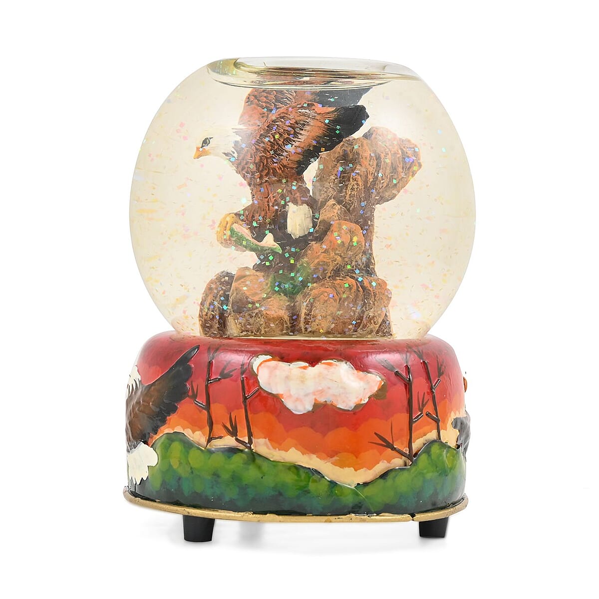 Candle Holder Snow Globe Eagle image number 3