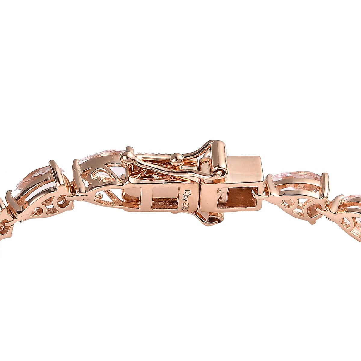 Pink Morganite Tennis Bracelet in Vermeil Rose Gold Over Sterling Silver (7.25 In) 9.85 ctw image number 3