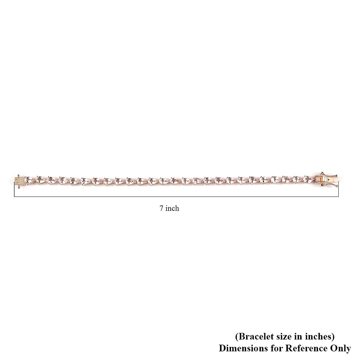 Pink Morganite Tennis Bracelet in Vermeil Rose Gold Over Sterling Silver (7.25 In) 9.85 ctw image number 4