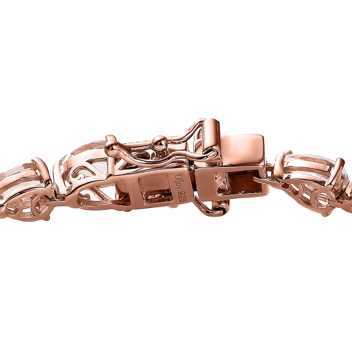 Pink Morganite Tennis Bracelet in Vermeil Rose Gold Over Sterling Silver (8.00 In) 11.00 ctw image number 3