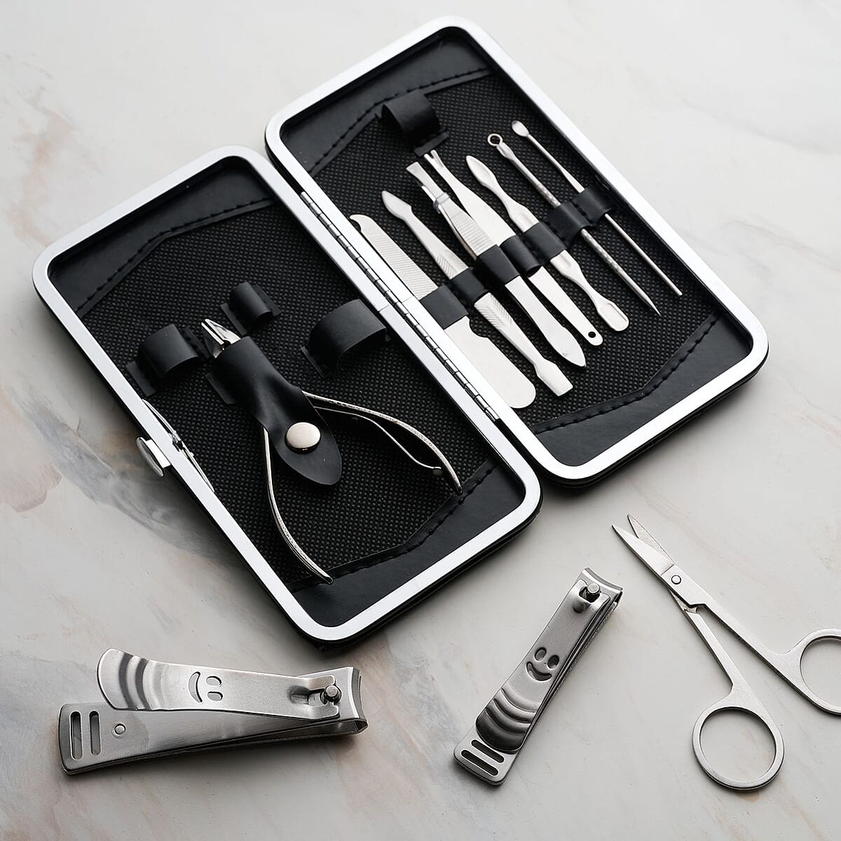 LOVERY White Marble Tub 20pc White Orchid Bath & Body Basket image number 4